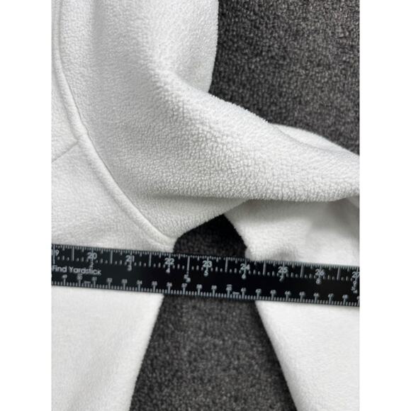 Cabelas Jacket Womens Large White Fleece Full Zip Polartec Outdoor Hiking Warm - Picture 6 of 7